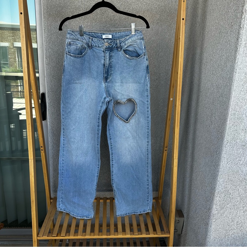 gem heart jeans 🫶